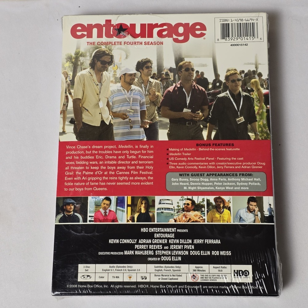 Entourage: Season 4 - DVD By Adrian Grenier,Jeremy Piven - Picture 2 of 6